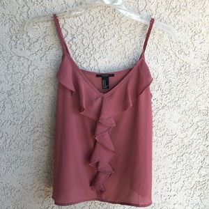 Mauve cami ruffle